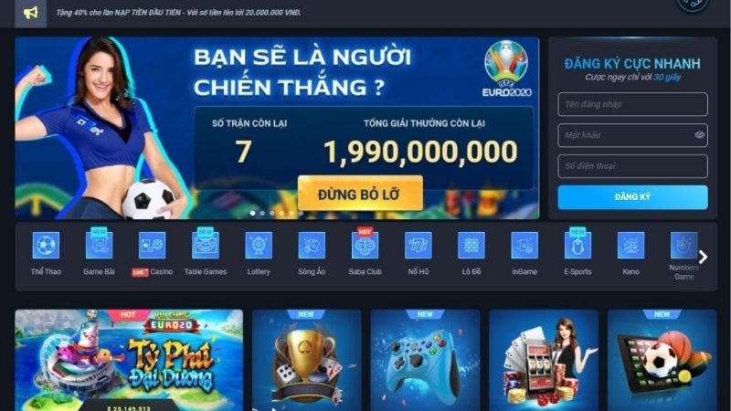 Hệ thống game đa dạng, phục vụ mọi gu