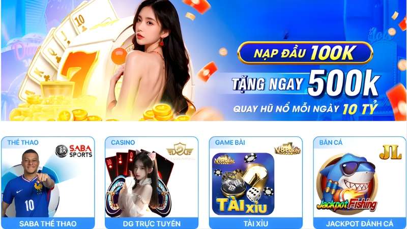 Giao diện website được X88 thiết kế trực quan, thân thiện với người chơi